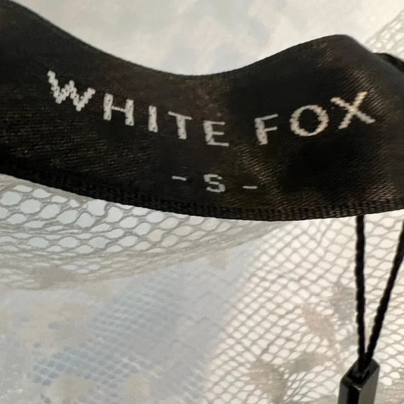 White Fox Word of Warning Lace Top - Picture 3 of 5